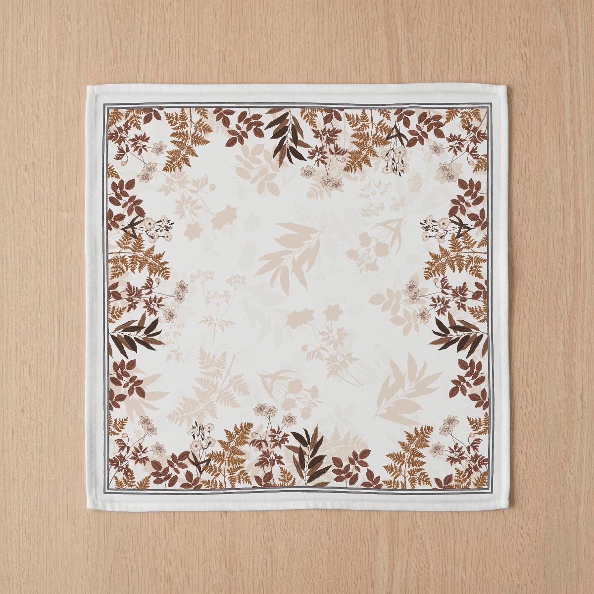 Lot de 4 serviettes en coton 100% Sienna écru, NAF NAF HOME
