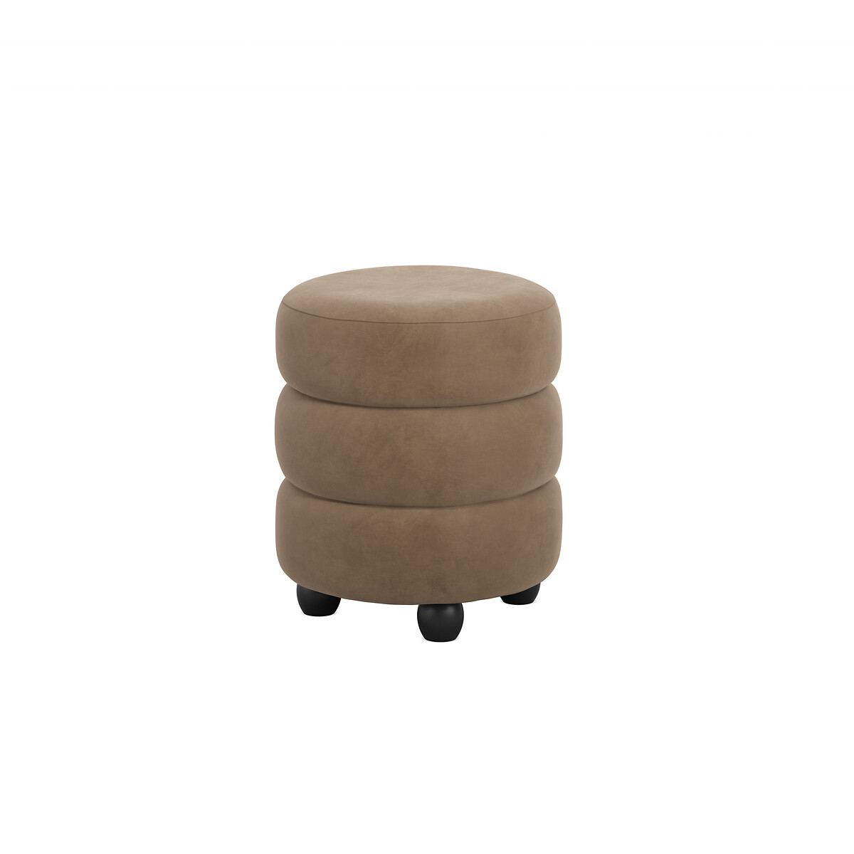 Elettra Sculptural Boucle Pouffe black, ÉDITÉ