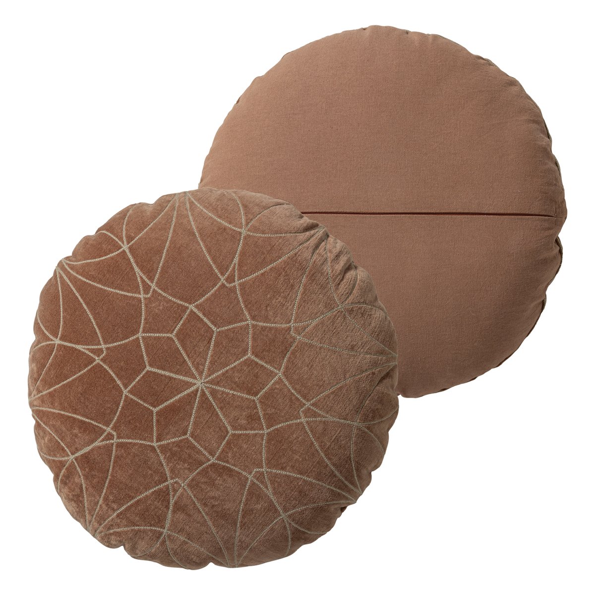 Lot de 4 coussins en coton LUVO rose, WOOOD