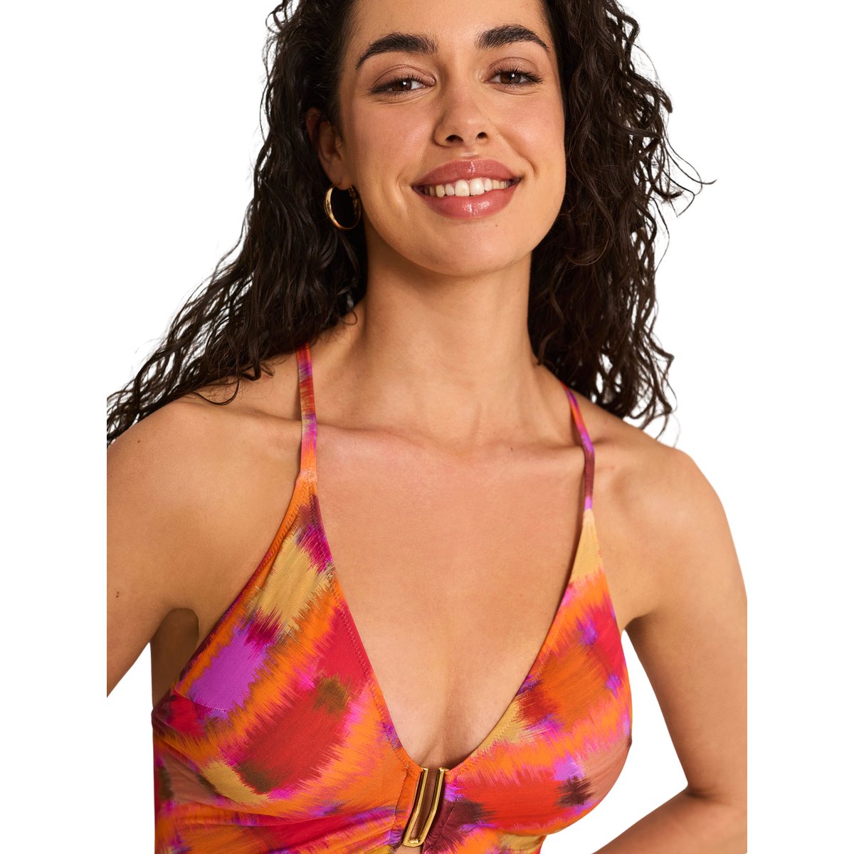Maillot de bain une pièce triangle préformé MAGMA orange, SELMARK MARE