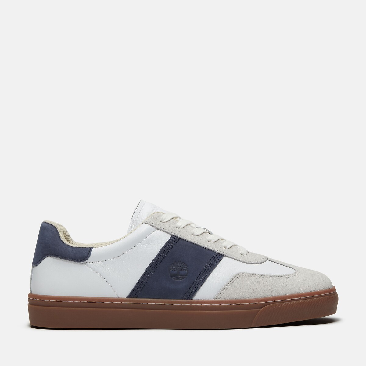 Scarpe da ginnastica in pelle, LISBON STREET LOW LACE bianco/blu, TIMBERLAND