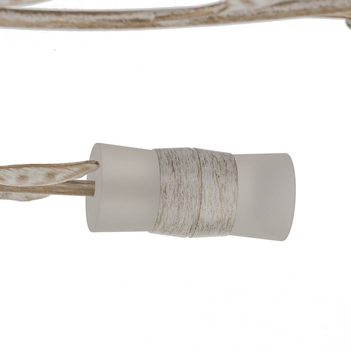 Plafonnier en métal traditionnelLED, Bolonia laiton, blanc, LINDBY