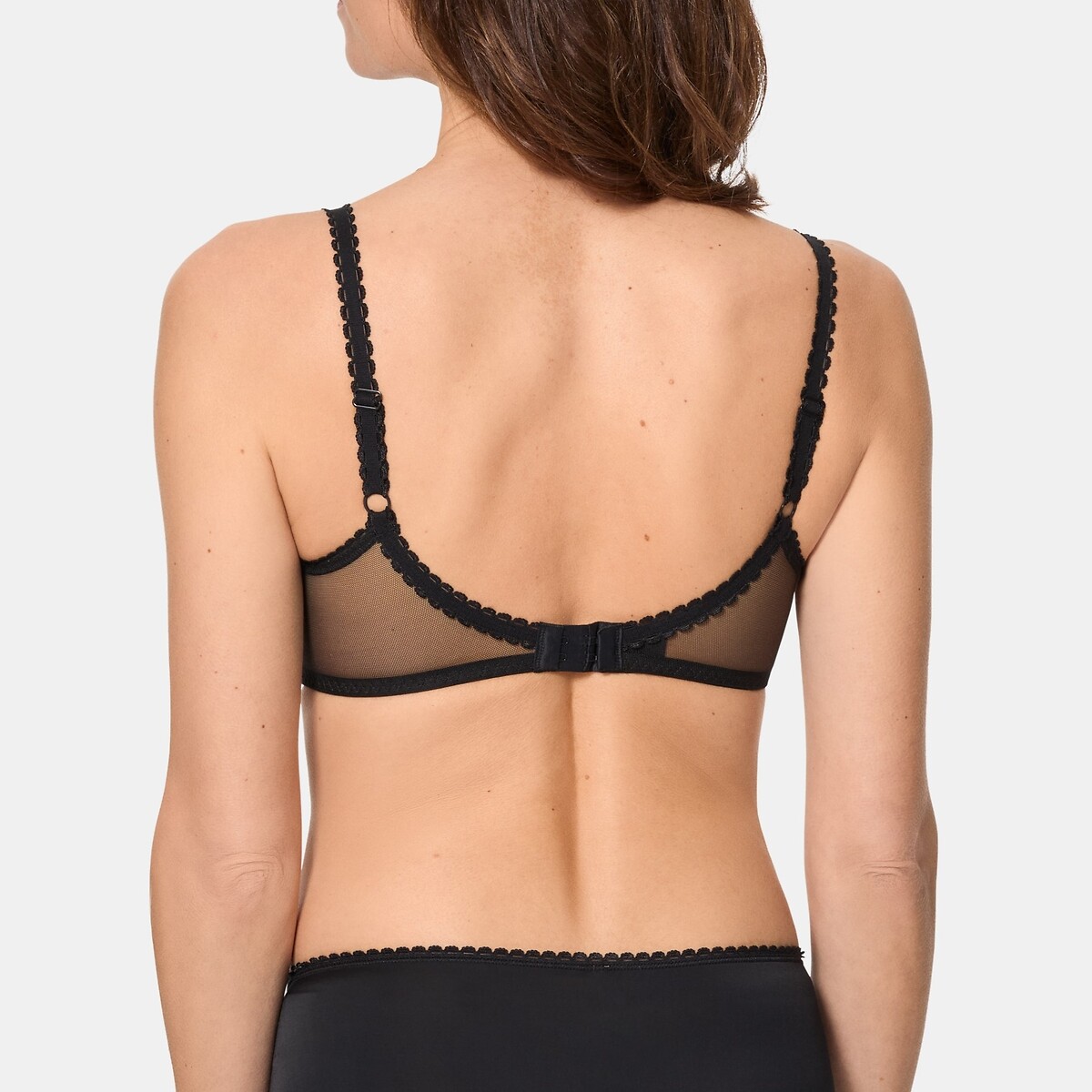 Reggiseno senza ferretti Flower Elegance nero , PLAYTEX