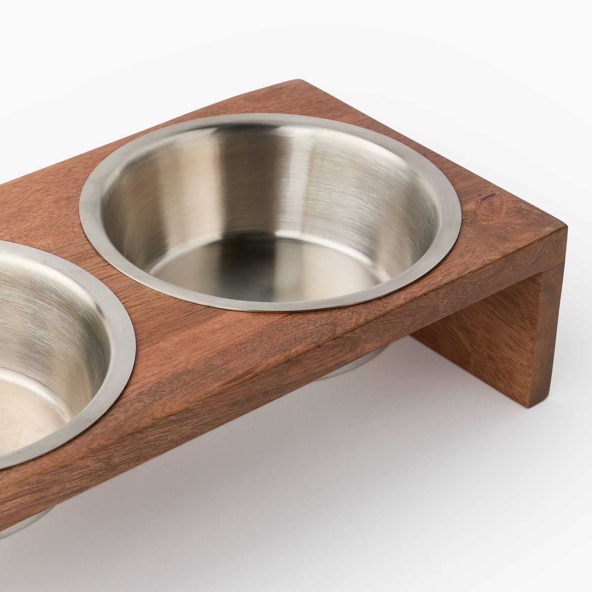 Set de 2 gamelles, 29x15x8cm, en bois naturel, MONOPRIX