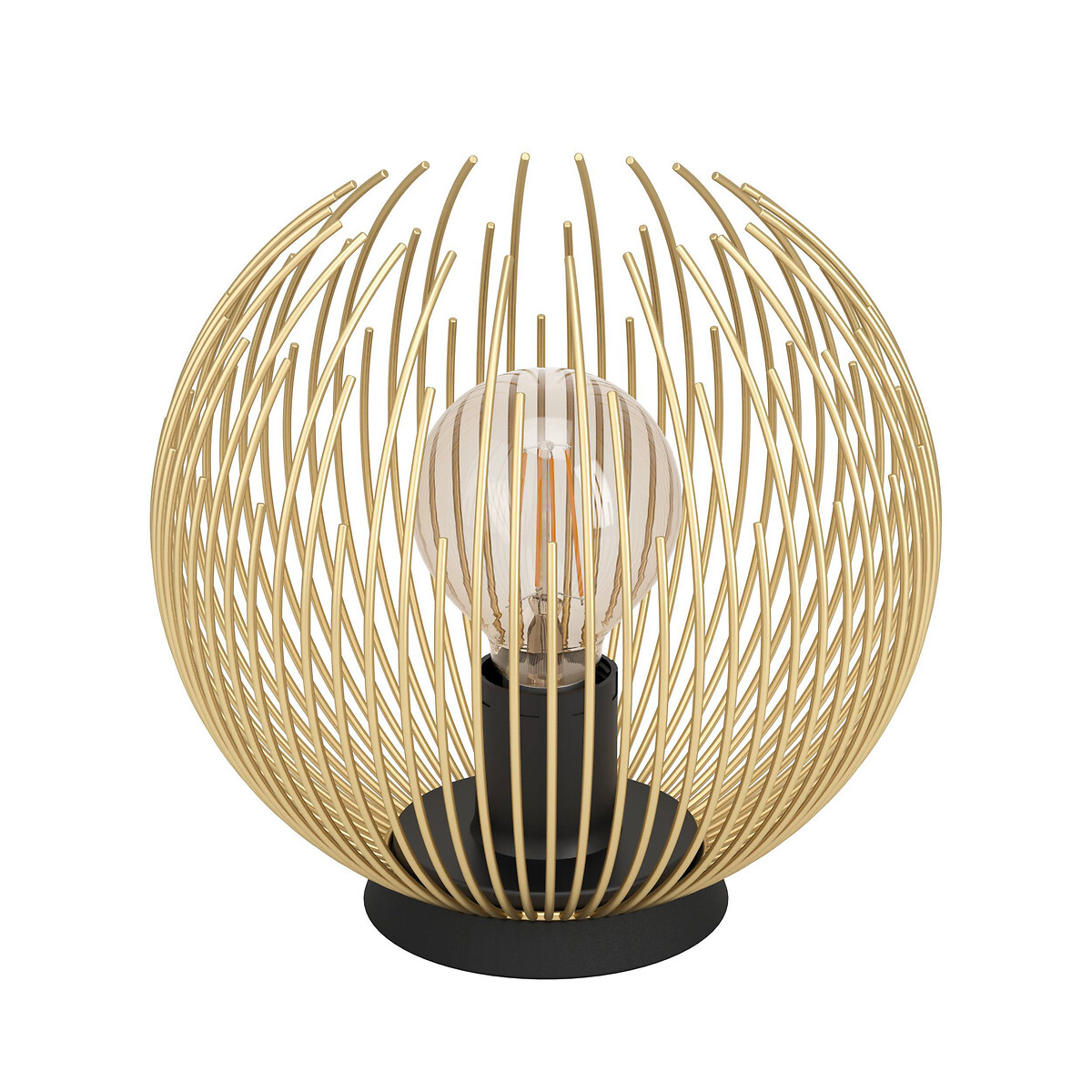 Candeeiro de mesa Venezuela, EGLO preto/dourado, EGLO