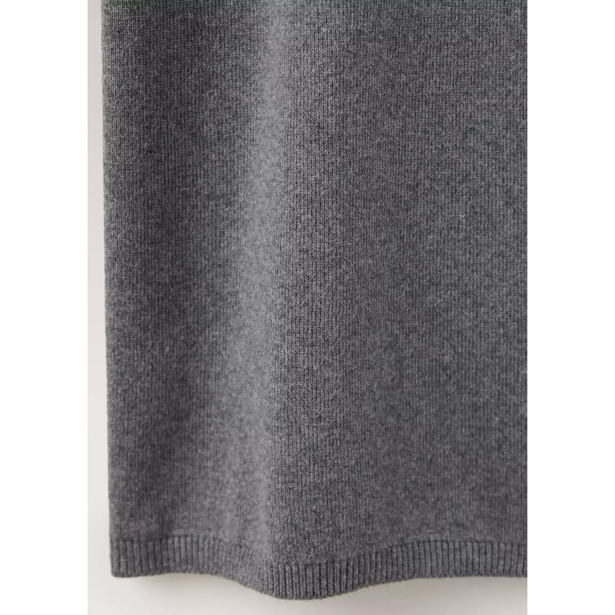 Pantalon droit en 100 % coton doux gris, MANGO