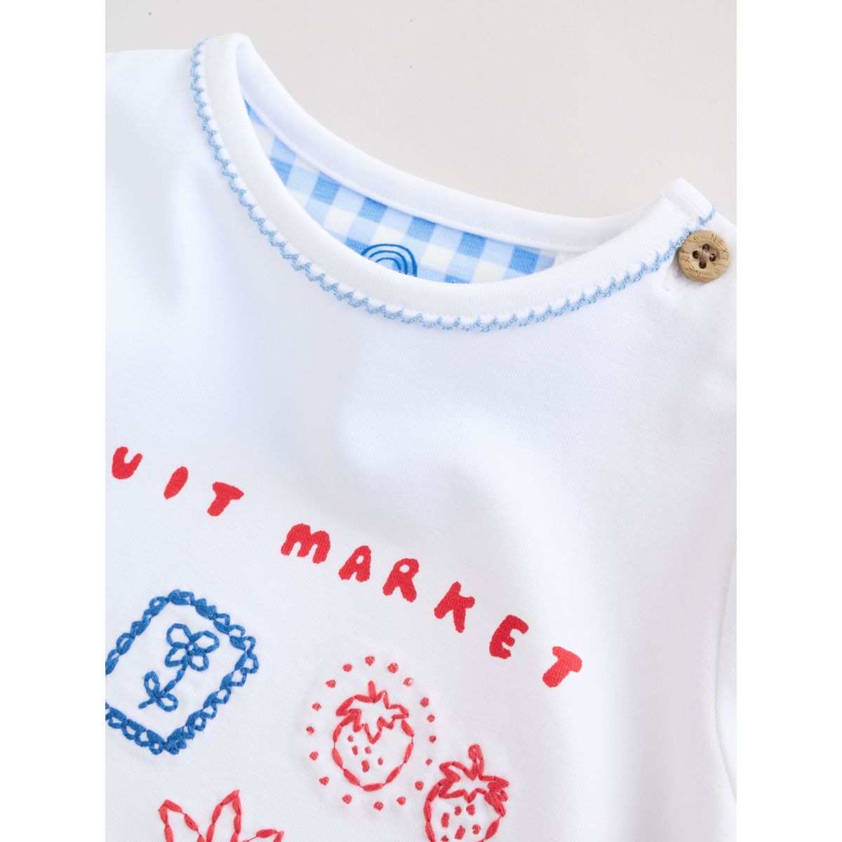 Haut bébé manches courtes et short, 2 pièces pique-nique blanc, NEXT