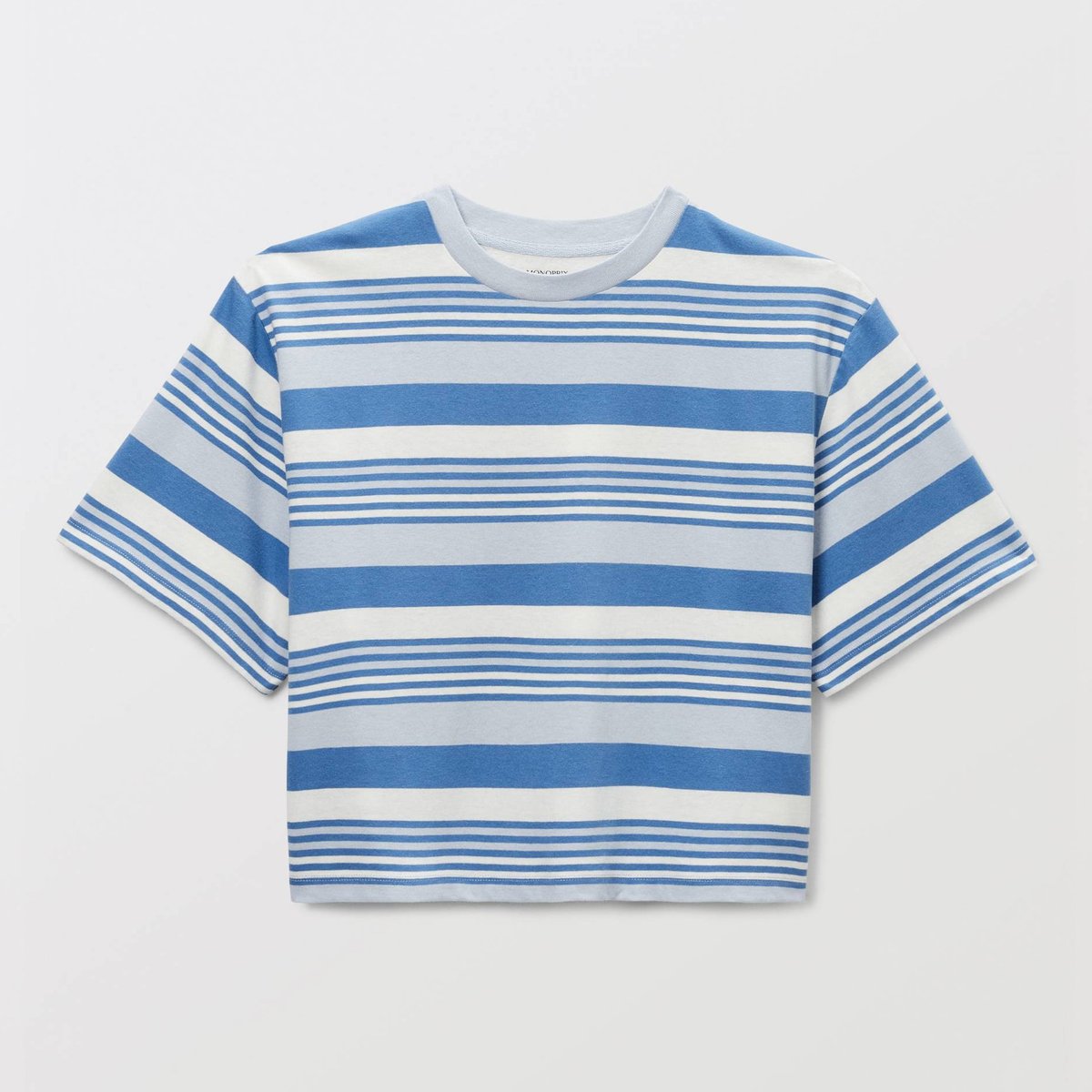 T-shirt manches courtes imprimé en coton BIO riviera, MONOPRIX
