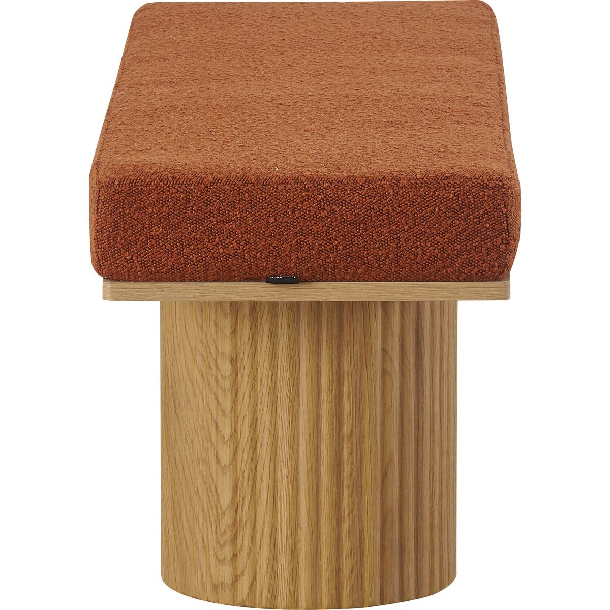 Banc en tissu bouclé - MAHE rouille, HOMIFAB