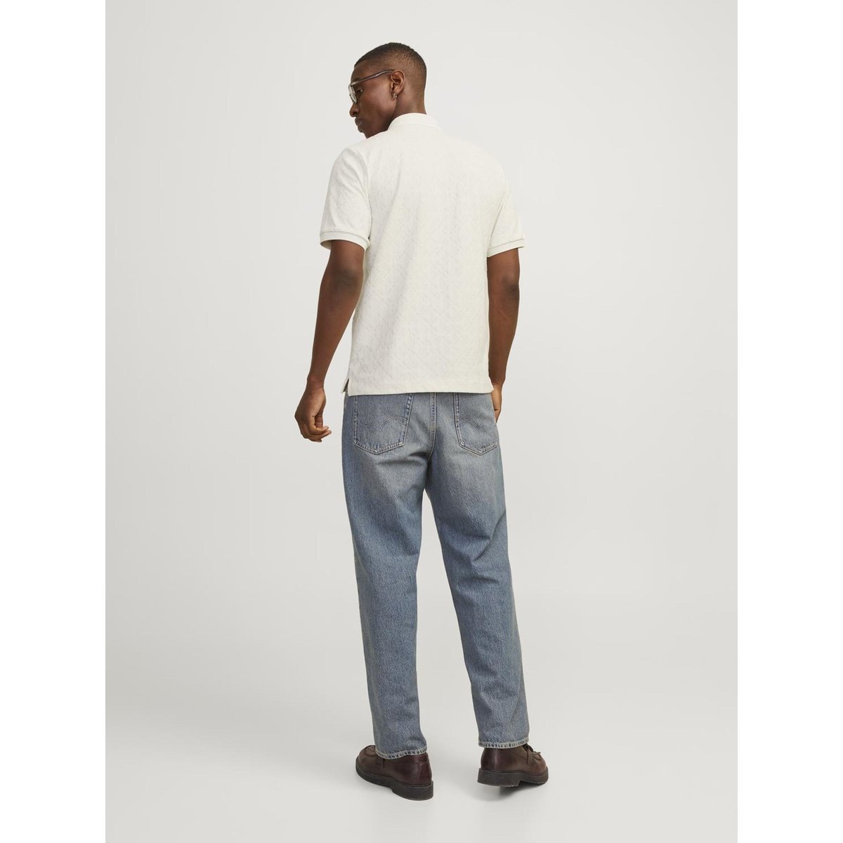 T-shirt Uni T-shirt jaune - white onyx, JACK AND JONES PREMIUM