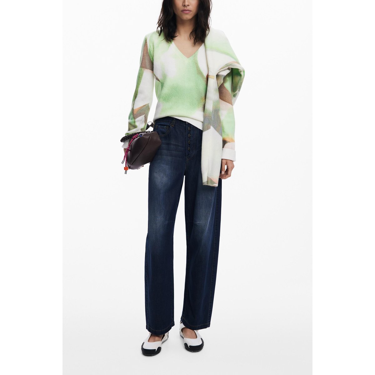 Jean Balloon long bleu, DESIGUAL