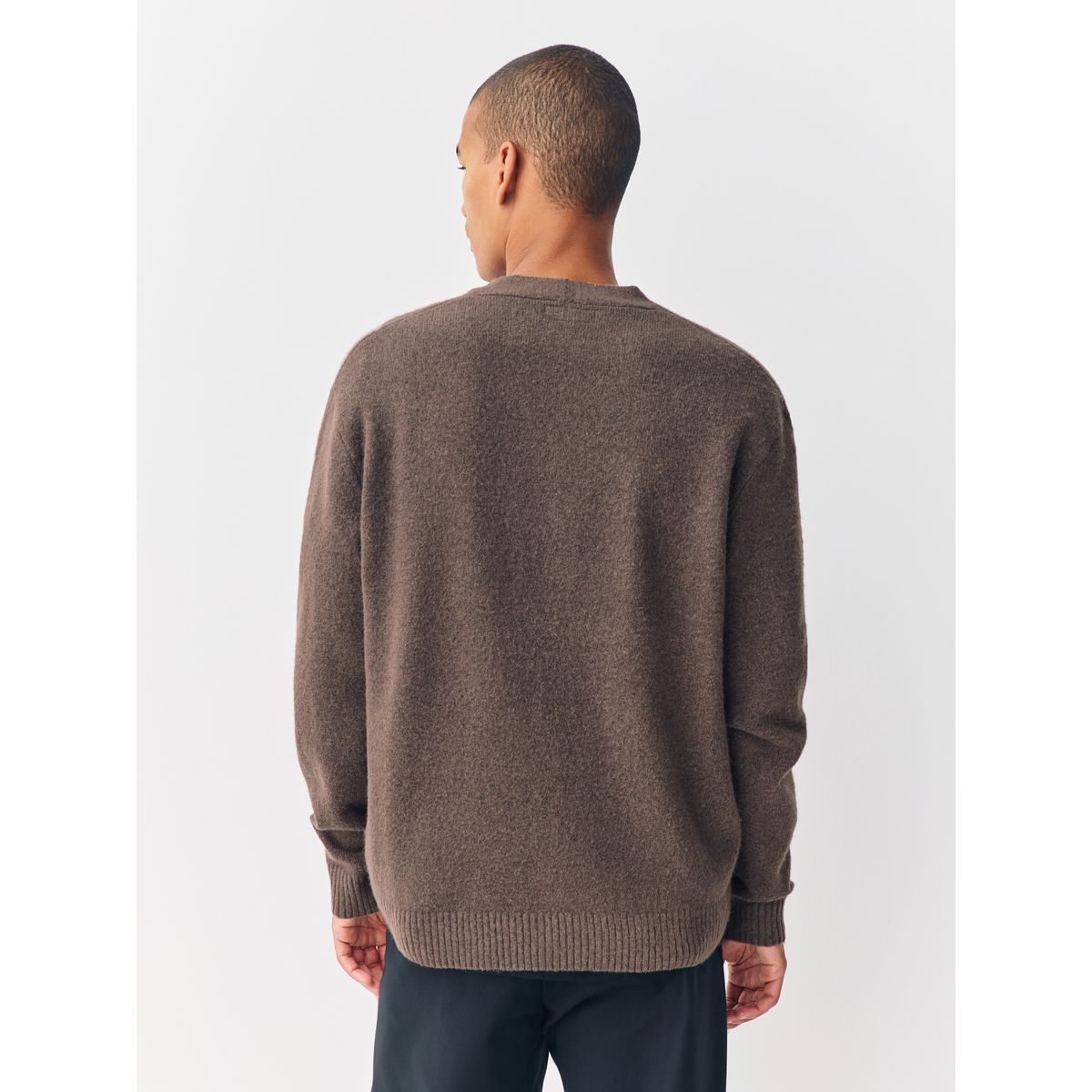 Cardigan décontracté confortable avec laine marron, NEXT