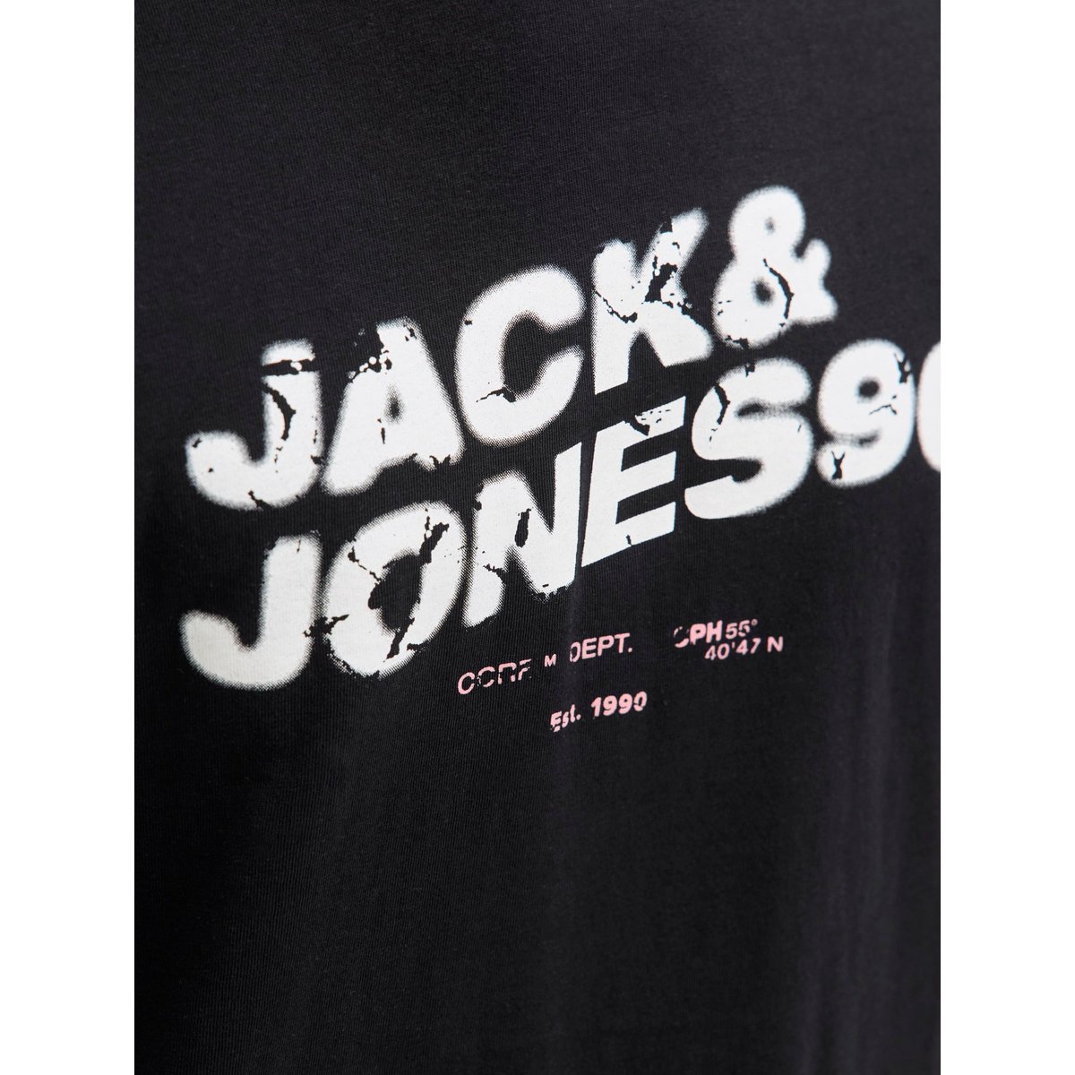 T-Shirt noire - black, JACK & JONES