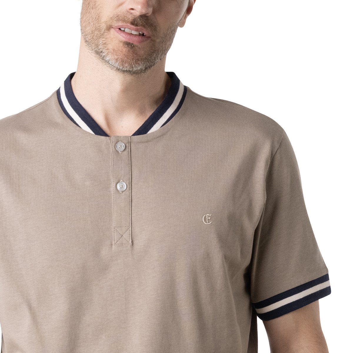 Pyjama court CASUAL sable-marine, EMINENCE