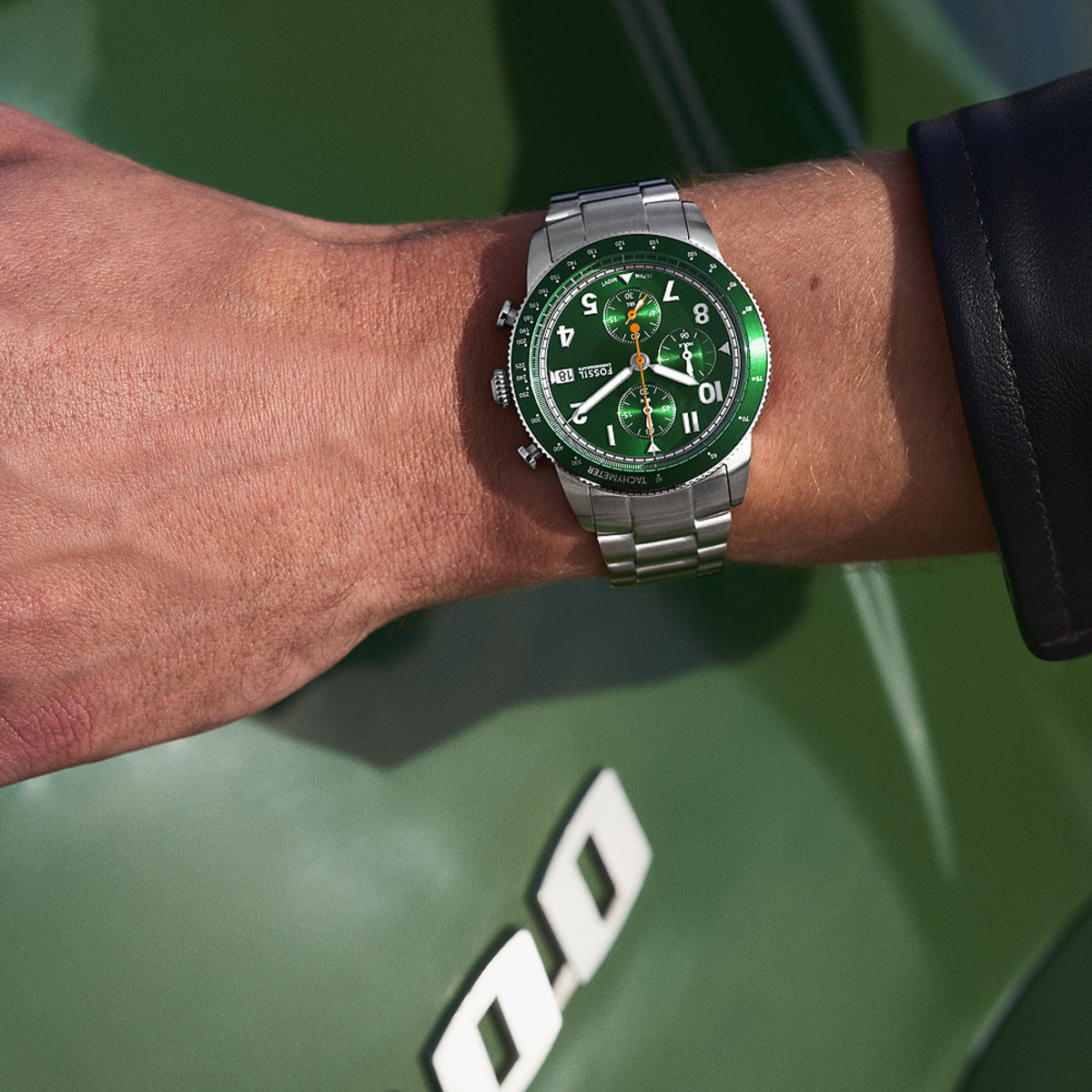 Montre Analogique SPORT TOURER argenté vert argenté, FOSSIL