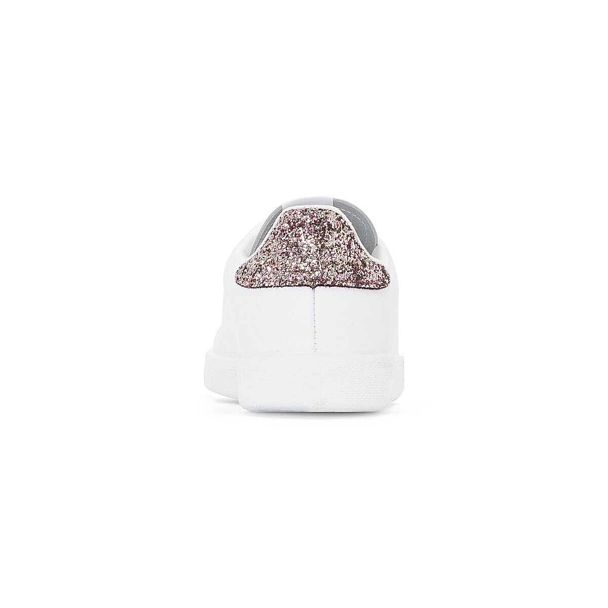 Leren en glitter sneakers wit, VICTORIA