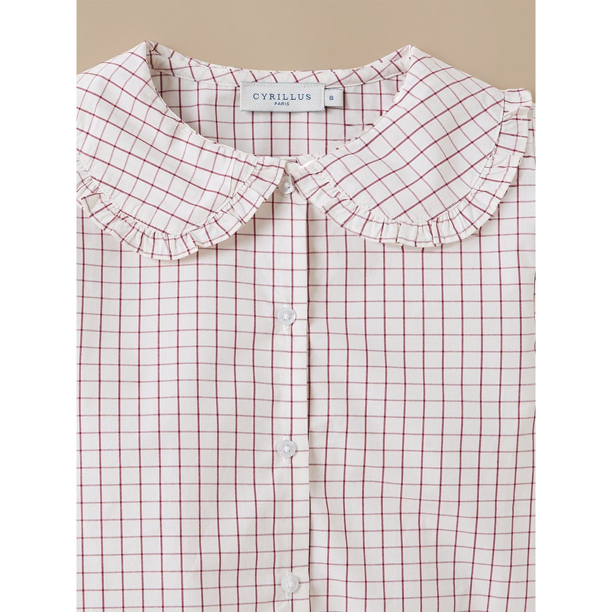 Pyjama à carreaux cerise, CYRILLUS