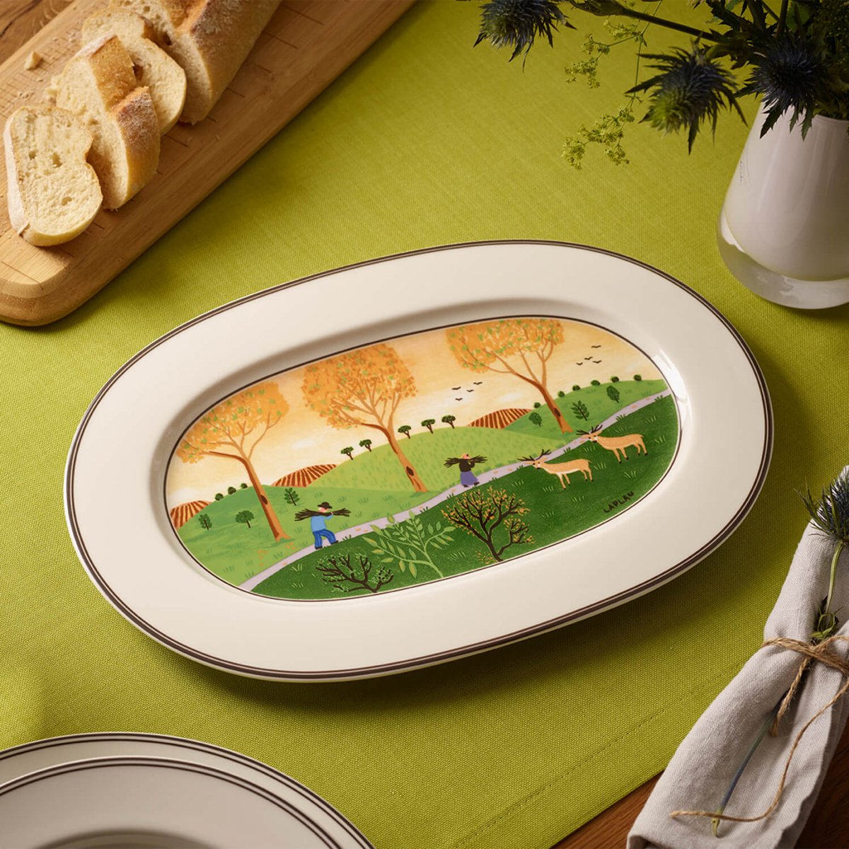 Plat Ovale DESIGN NAIF multicolore, VILLEROY & BOCH