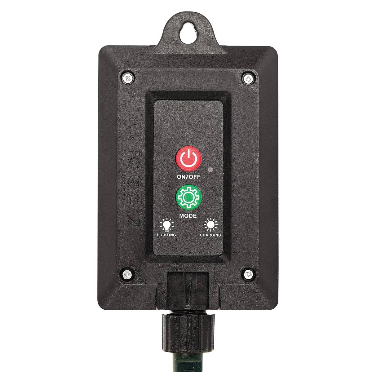 Guirlande lumineuse cluster d'extérieur 17,5 m 875 LED blanc chaud 8 fonctions solaire vert, ATMOSPHERA