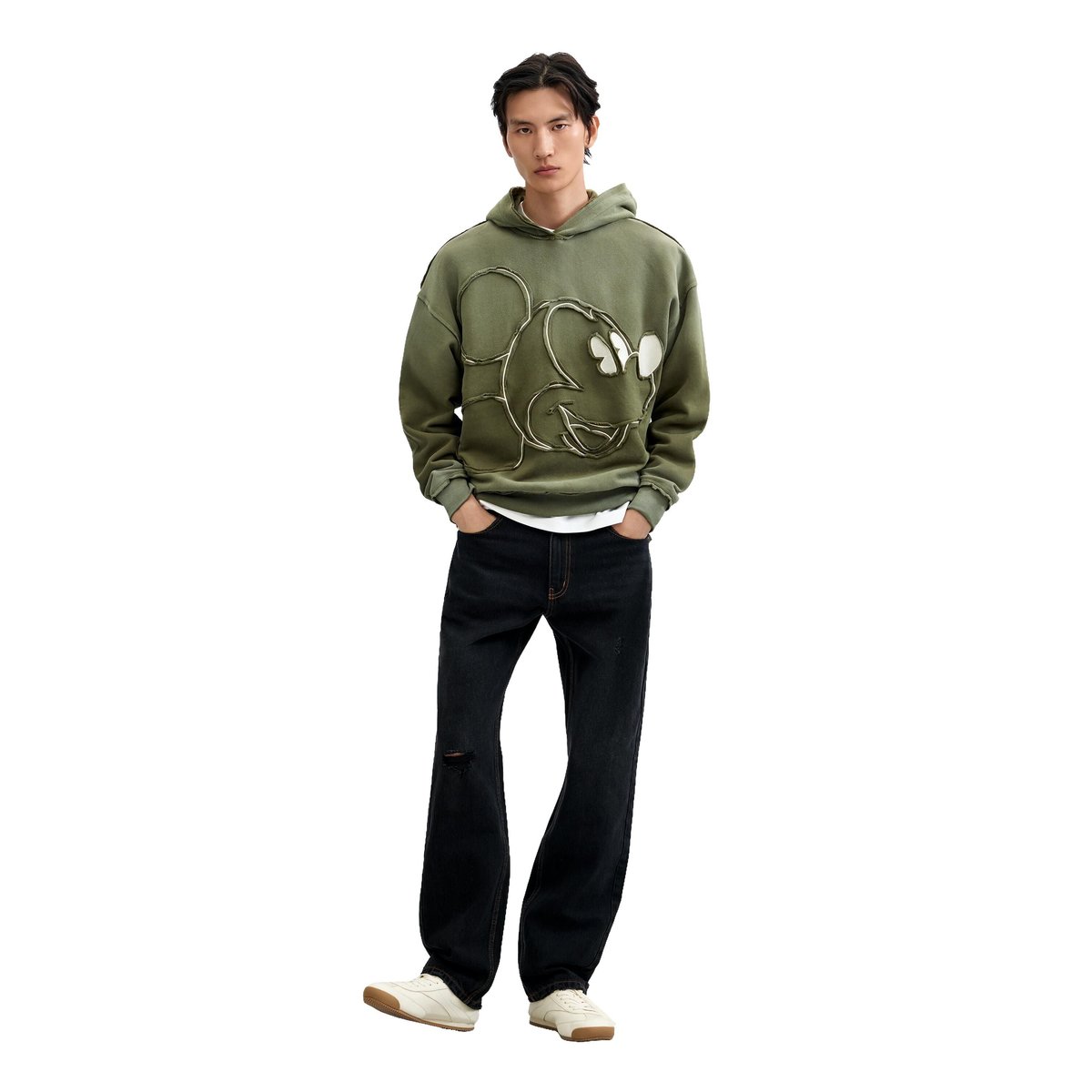 SWEAT MICKEY™ IMPRIMÉE vert, DESIGUAL