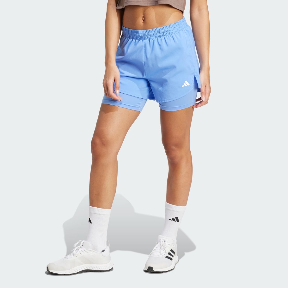 Short Deux En Un Aeroready Made For Training Minimal Short Deux En Un Aeroready Made For Training Minimal blue fusion / white, adidas Performance