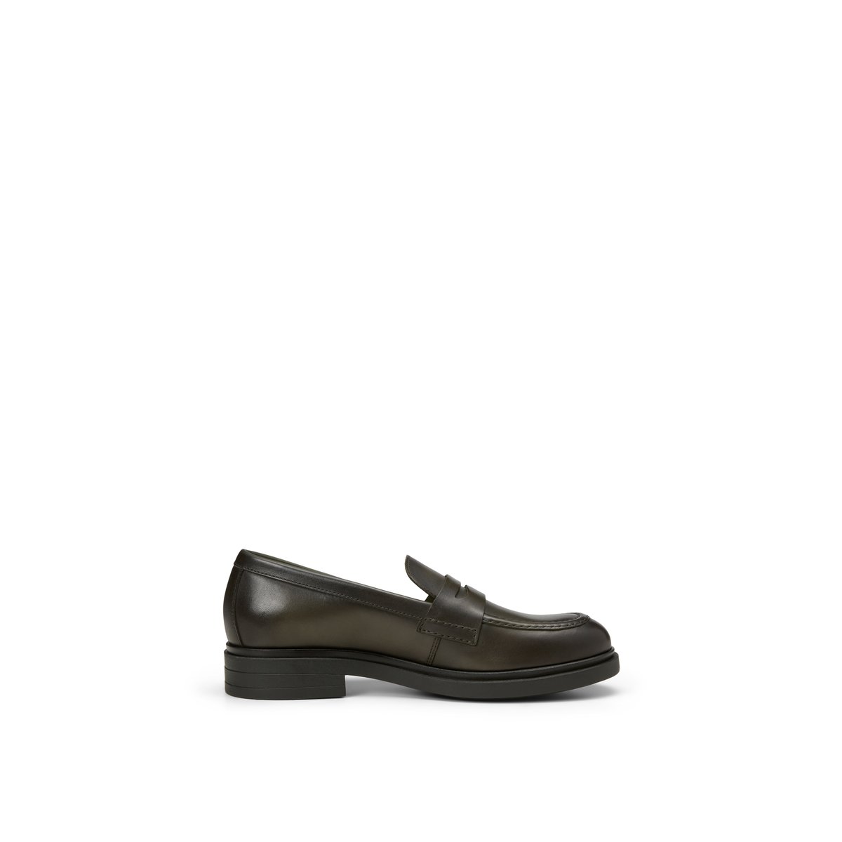 Penny-Loafer en cuir de mouton noble dunkelgrün, MARC O'POLO