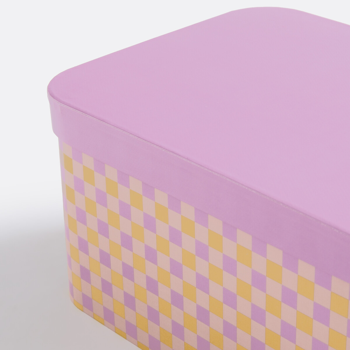 Lote de 2 cajas apilables con tapa, Lena multicolor, LA REDOUTE INTERIEURS