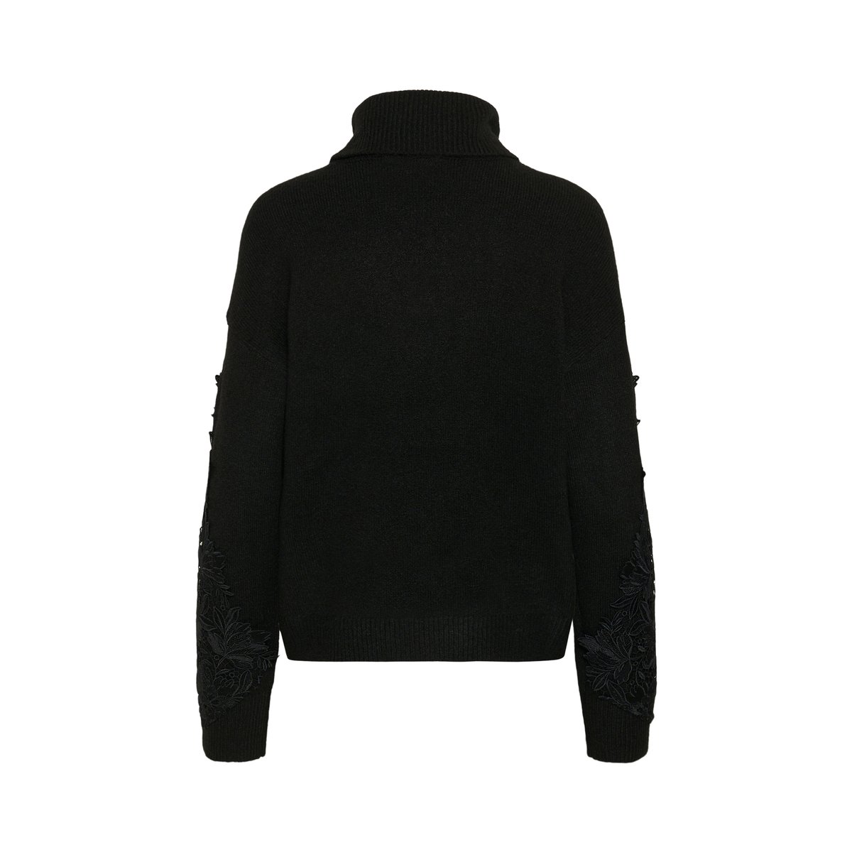 Col roulé noir black, KAFFE