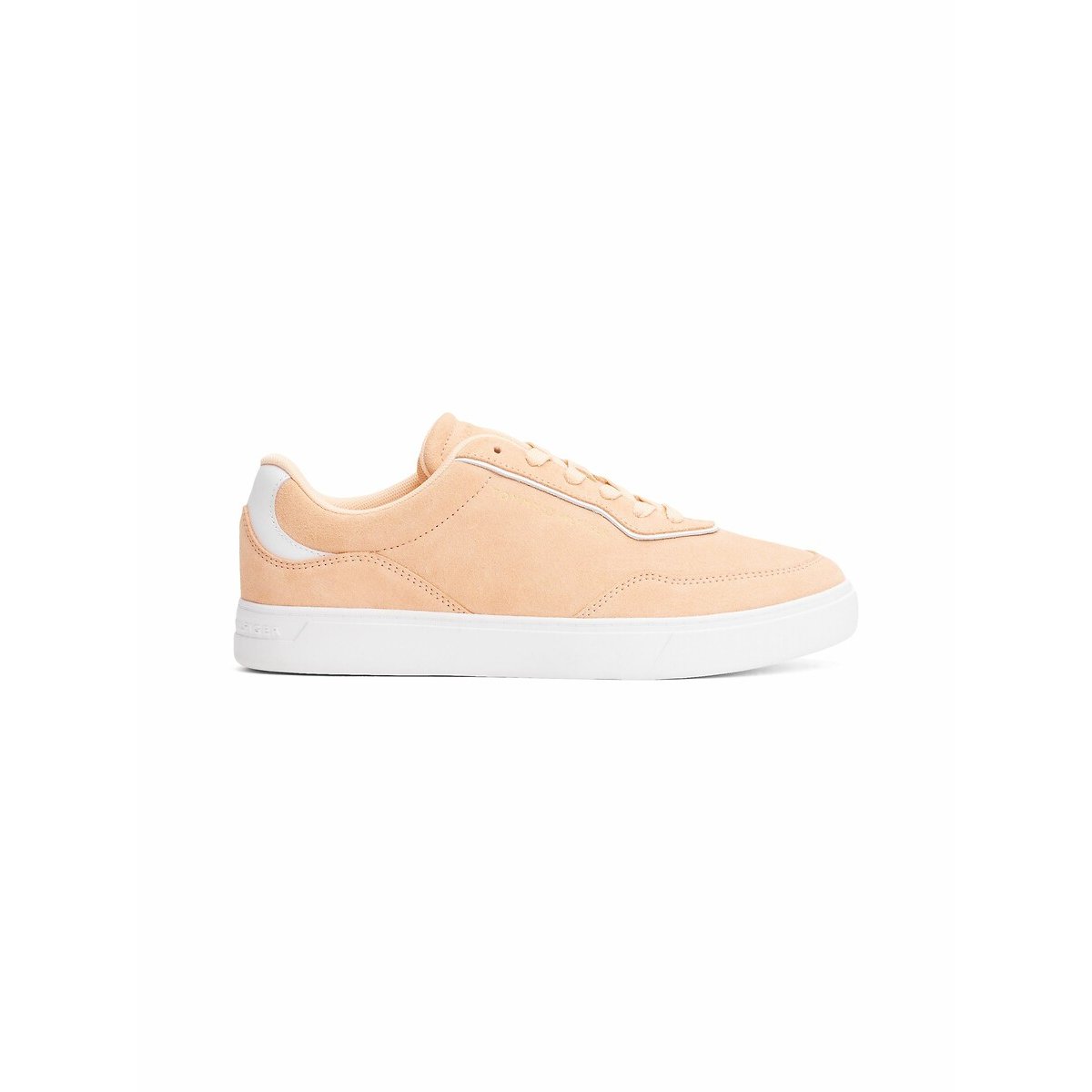 Baskets en cuir suède Casual orange, TOMMY HILFIGER