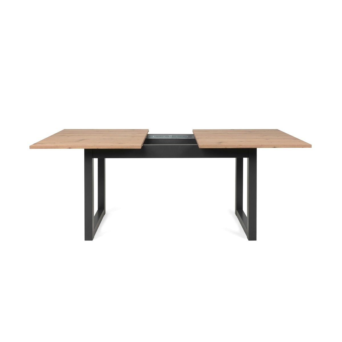 Table à manger extensible effet chêne 120-160 cm ALVA bois naturel, PIER IMPORT