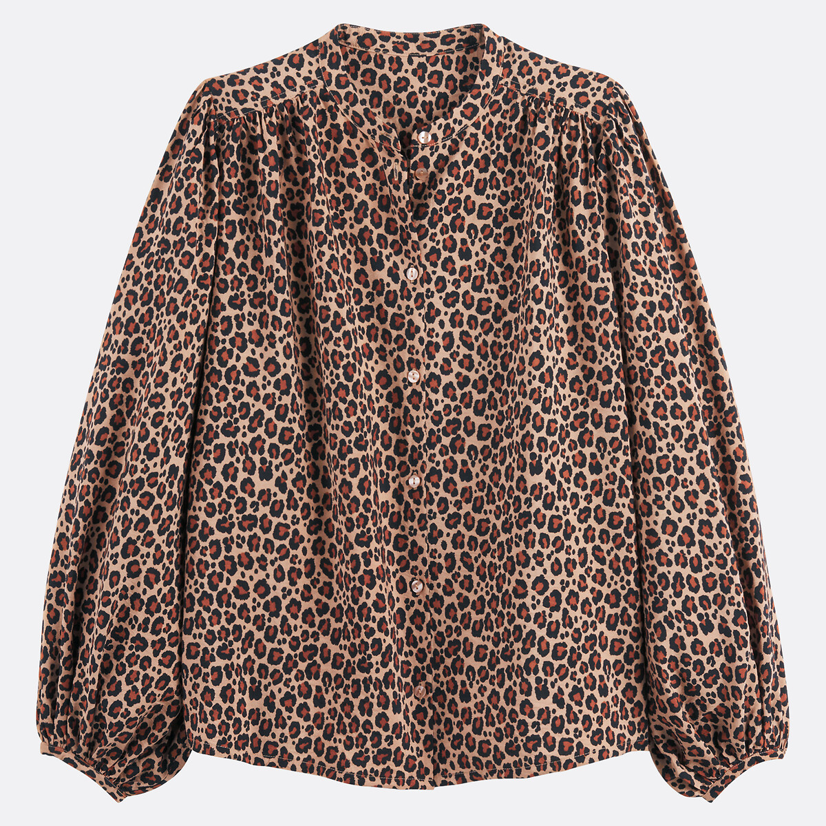 Chemise col mao, imprimée léopard, Signature LISE léopard, LA REDOUTE COLLECTIONS