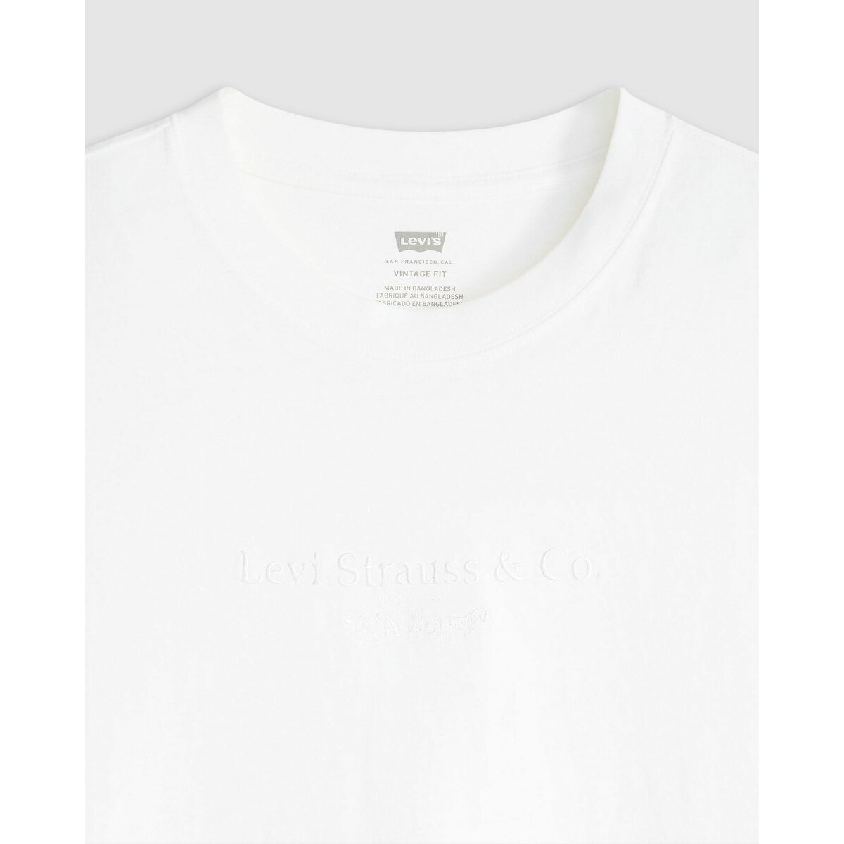 T-shirt col rond imprimé vintage blanc, LEVI'S
