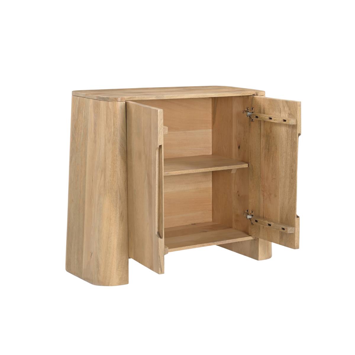 Meuble sous vasque en bois de manguier SORREL bois clair, MADE IN MEUBLES