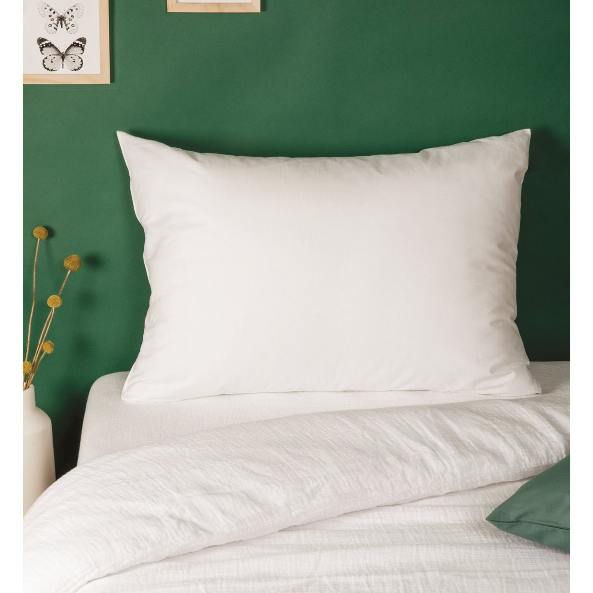 Oreiller Enfant Enveloppe TENCEL™ Lyocell et Coton Bio, HAWI couleur unique, KADOLIS