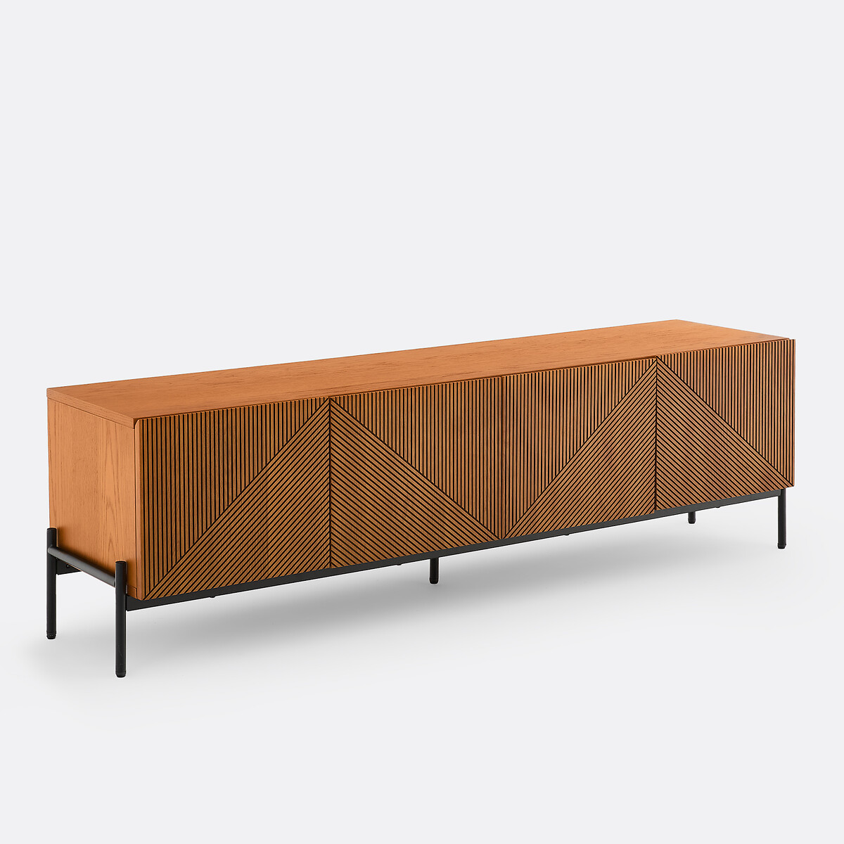 Lodge Vintage TV Stand oak, LA REDOUTE INTERIEURS