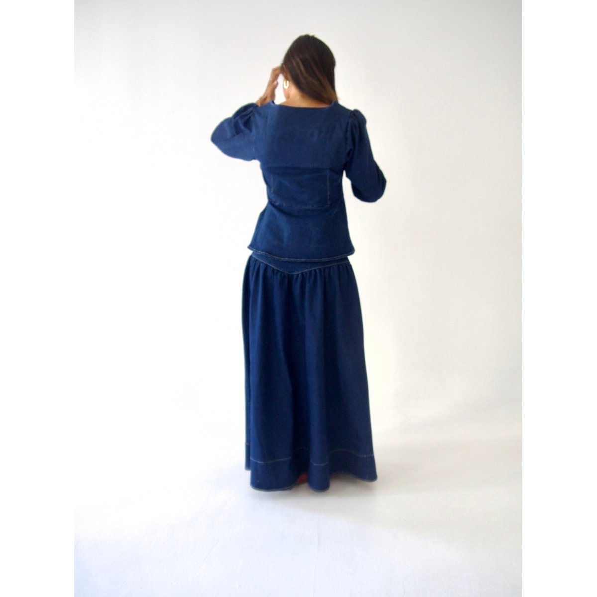 Jupe midi en jean NOA denim, MINDTRAVELER