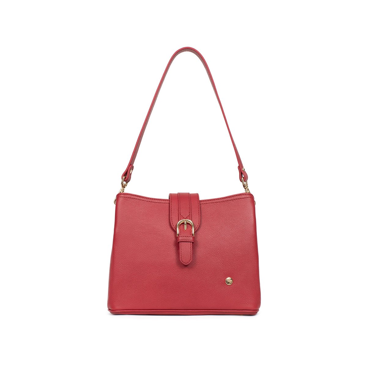 Sac porté épaule 1 anse  LUNA rouge foncé, HEXAGONA