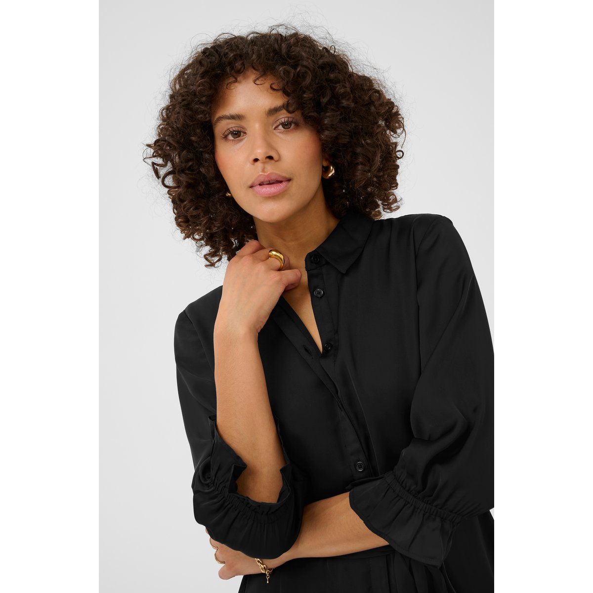 Robe noir black deep, KAFFE