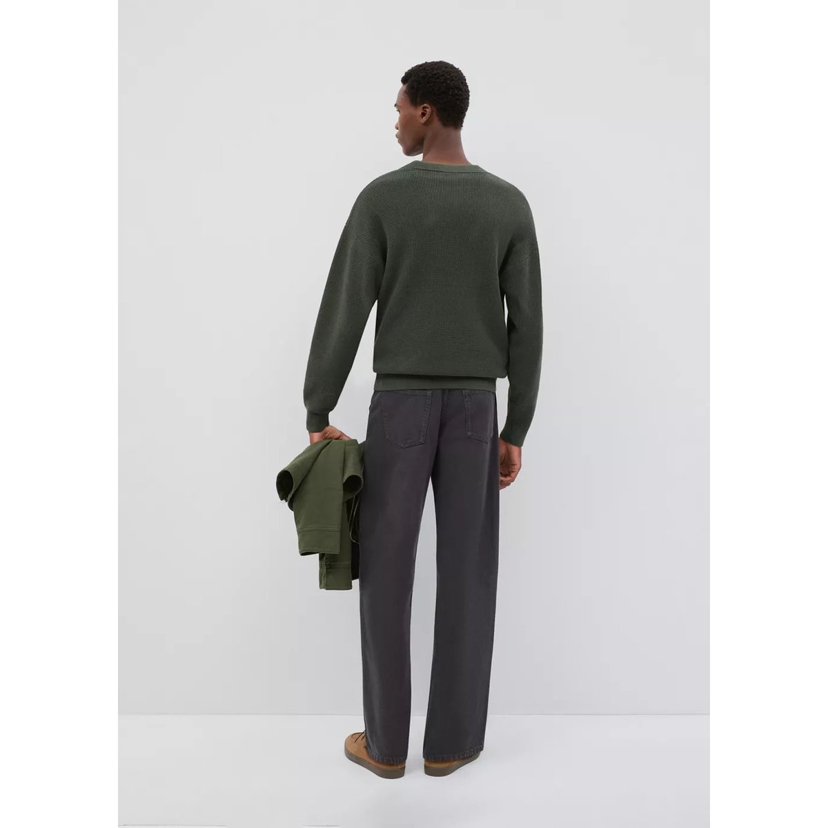 Jean relaxed-fit gris anthracite, MANGO TEEN