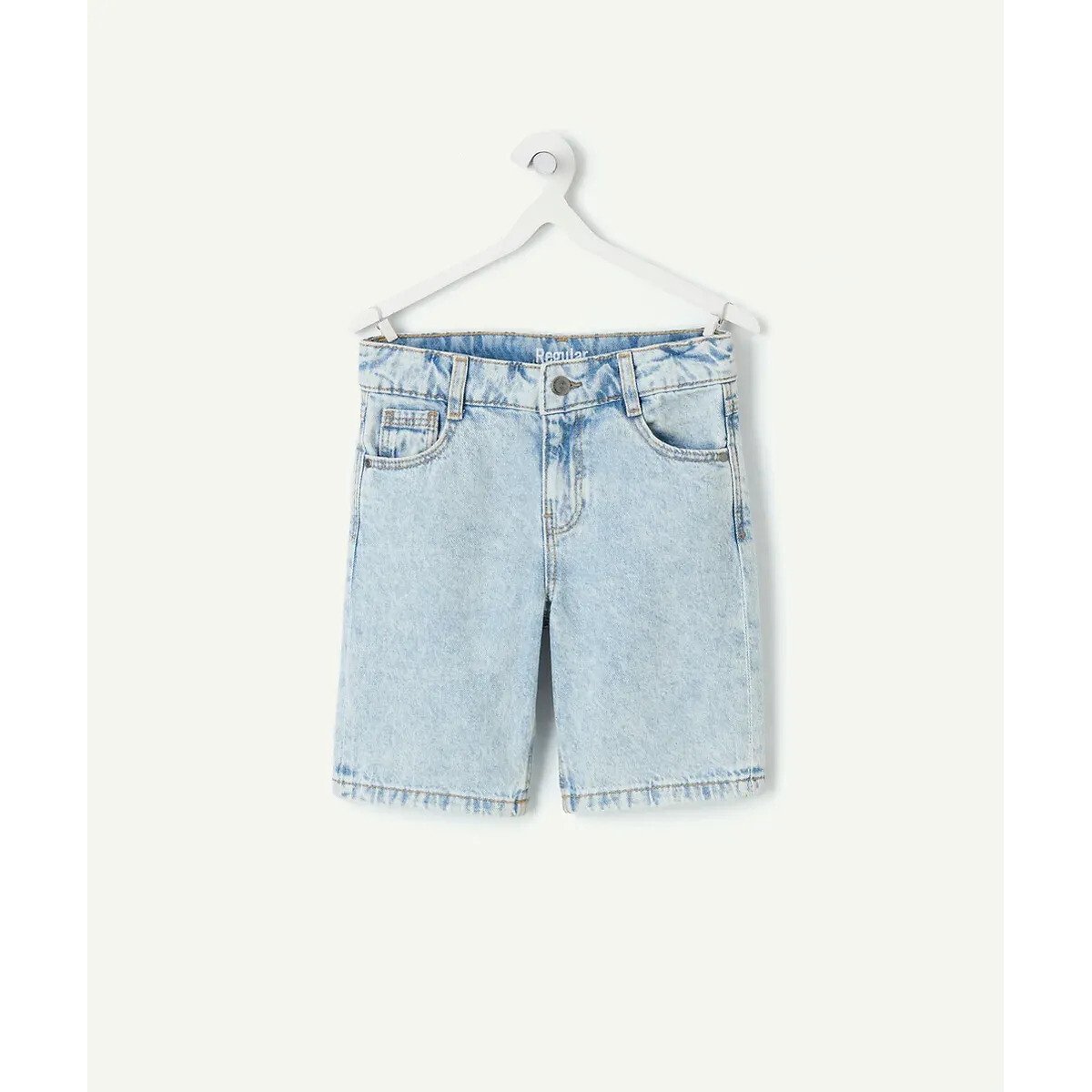 Straight Denim Shorts blue denim, TAPE A L'OEIL