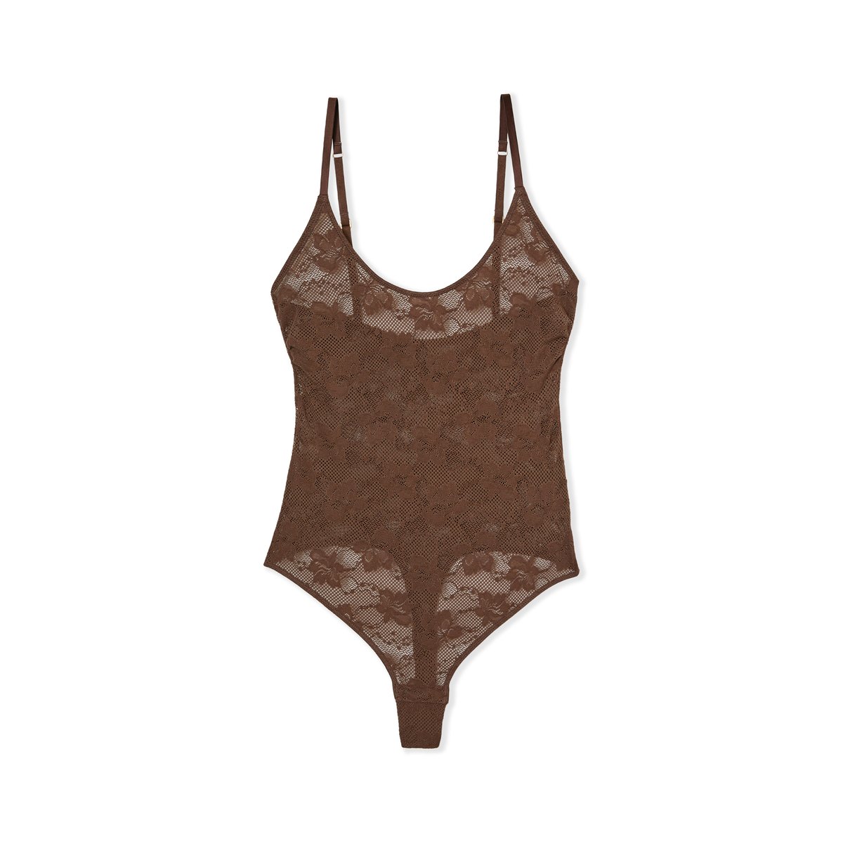 Body en dentelle PURE DENTELLE chocolat, ETAM