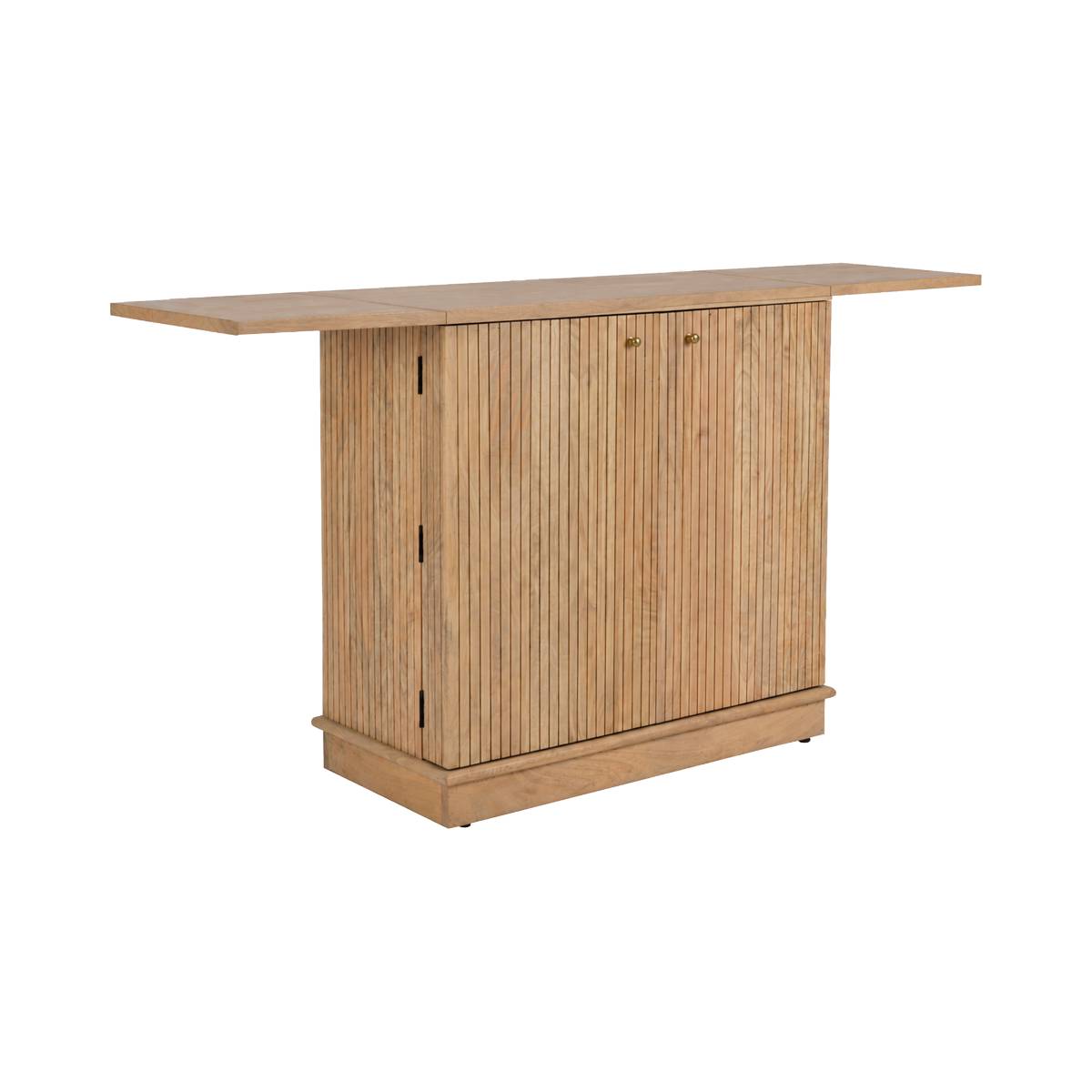 Bar en bois de manguier  YLENA bois clair, MADE IN MEUBLES 