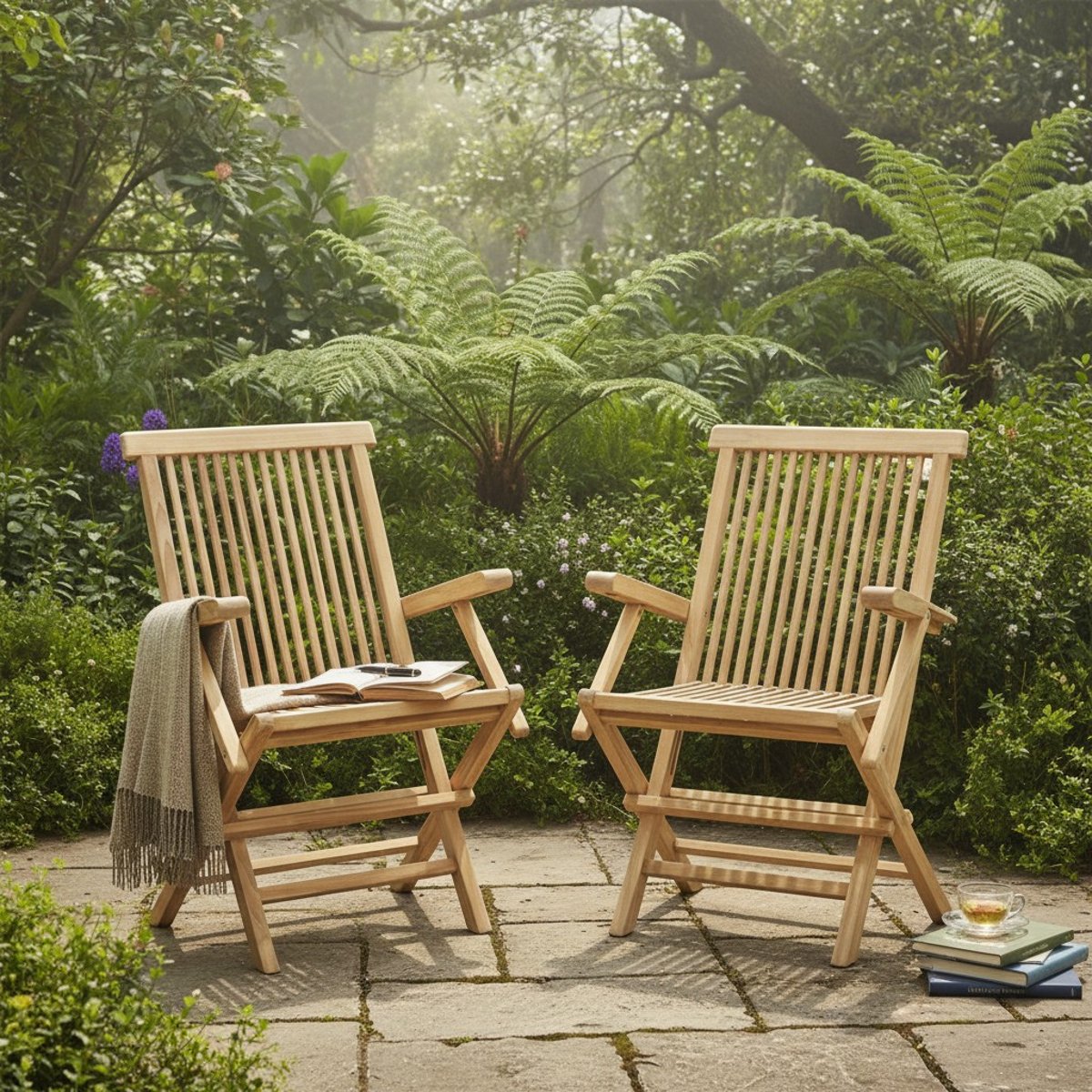 Salon de jardin en teck massif Vienne, 10 places naturel, TECK ATTITUDE