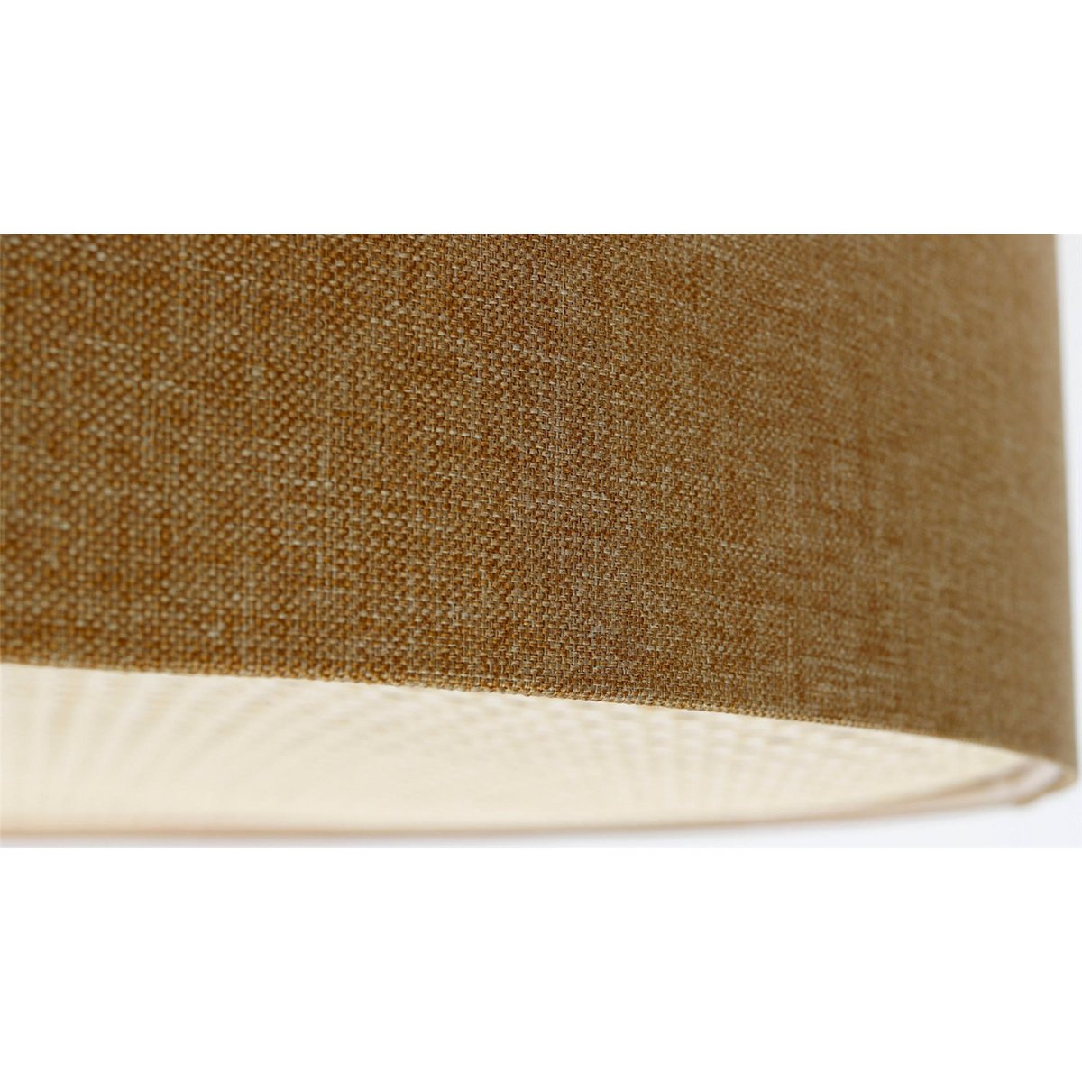 Plafonnier rond en tissu avec diffuseur rotin Boho Elegant beige et rotin naturel, BPS KONCEPT