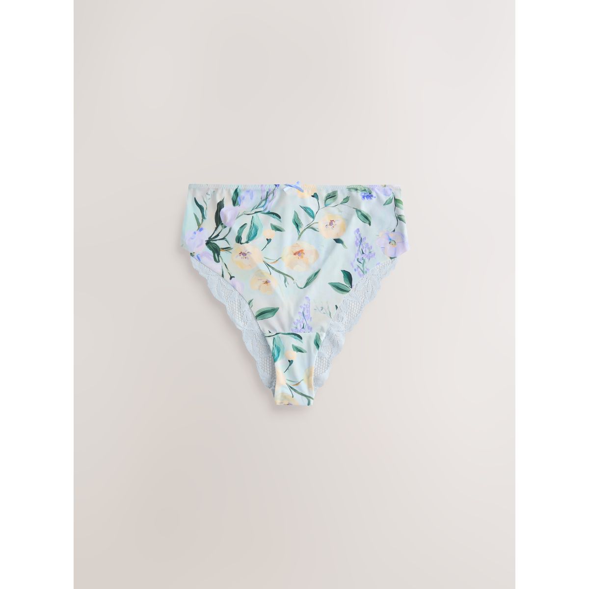 Culotte invisible avec dos dentelle, lot de 5 bleu motif fleurs, NEXT