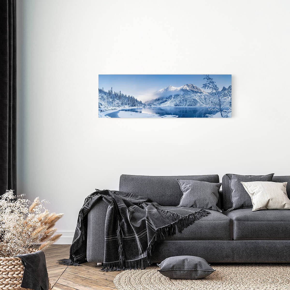 Tableau Mural Montagne Blanche MONTAGNE tableaux sur toile-bleu, CEANOTHE