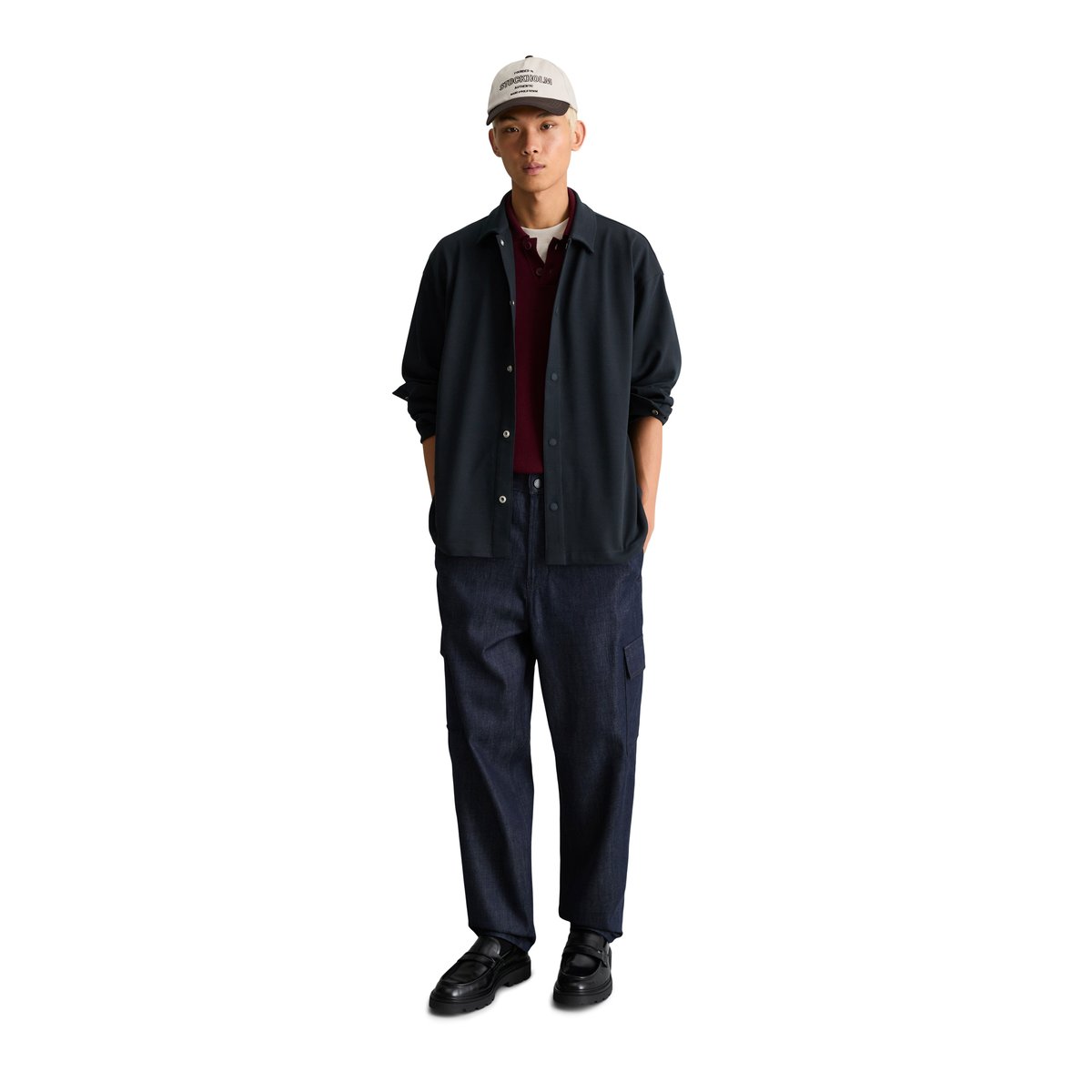 Surchemise ample en jersey interlock épais bleu, MARC O’POLO DENIM