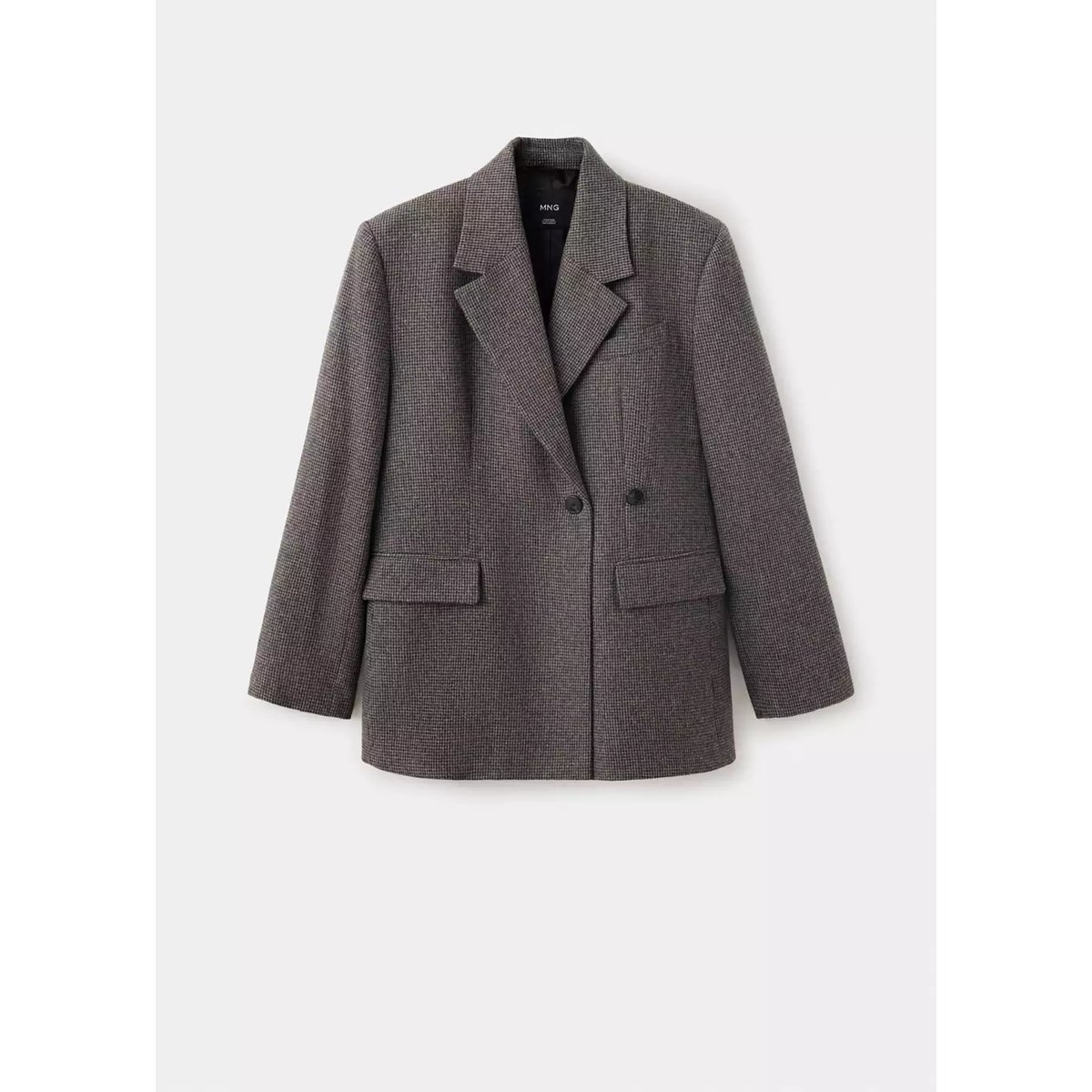 Veste costume laine mélangée regular-fit marron moyen, MANGO