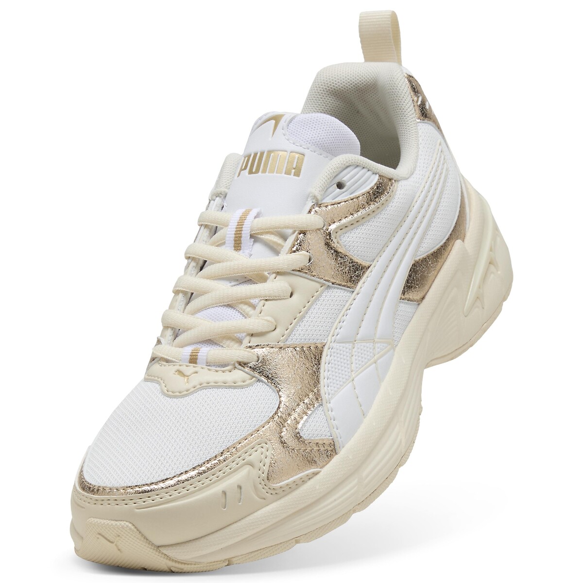 Baskets Milenio Tech 2000 Metallic Whisper blanc/doré, PUMA