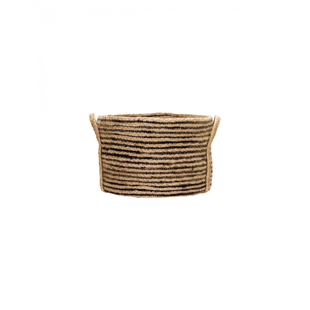 Lot de 3 paniers de rangement Dungi h 20 cm noir, nature, HOUSE DOCTOR